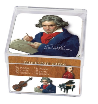 Memo-Spiel Music and Classics  36 Karten in Kunststoffbox 5,2 x 4 x 5,2 cm