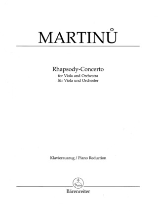 Bohuslav Martinů - Rhapsody-Concerto für Viola und Orchester (1952)