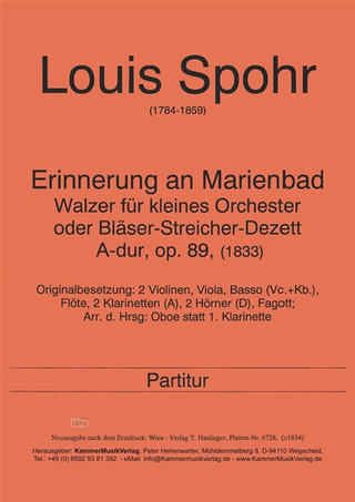 Louis Spohr: Erinnerung An Marienbad A-Dur Op 89