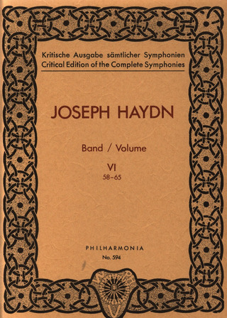 Joseph Haydn - Symphonien Nr. 58-65 Band 6
