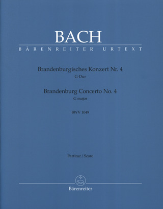 Johann Sebastian Bach: Brandenburg Concerto no. 4 in G major BWV 1049