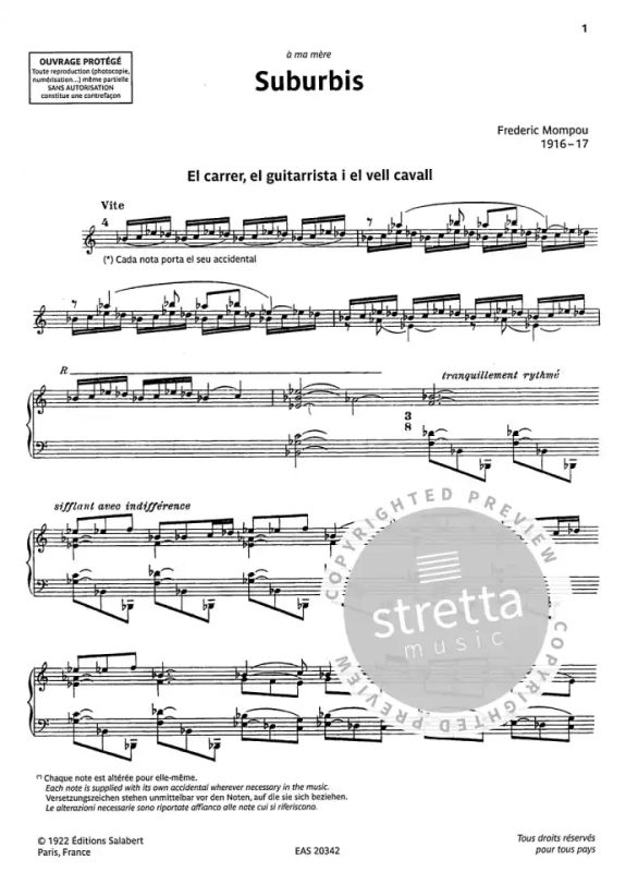 Frederic Mompou: Music for Piano (1)