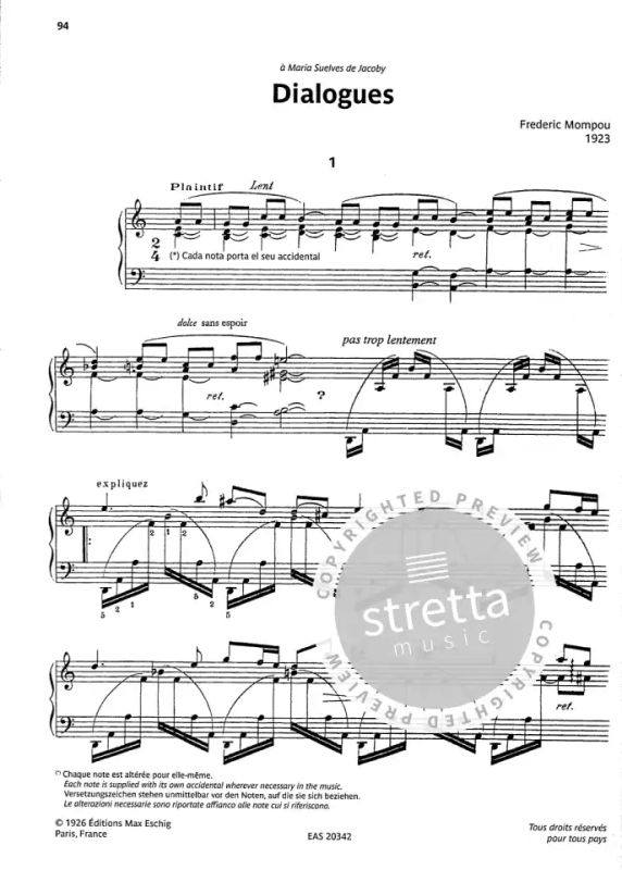 Frederic Mompou: Music for Piano (3)