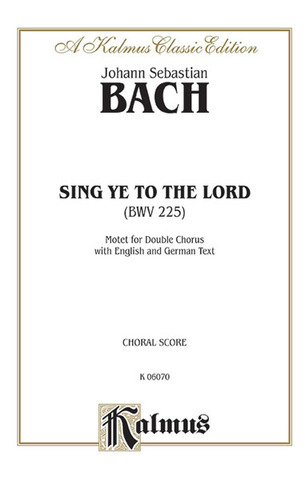 Johann Sebastian Bach - Singet dem Herrn