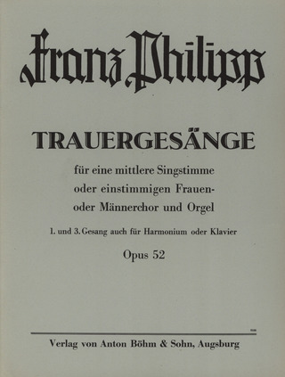 Philipp Franz - Trauergesaenge Op 52