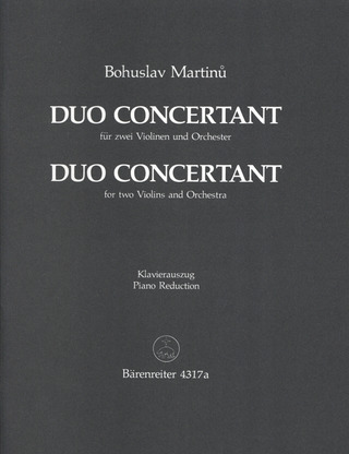 Bohuslav Martinů - Duo concertant (1937)