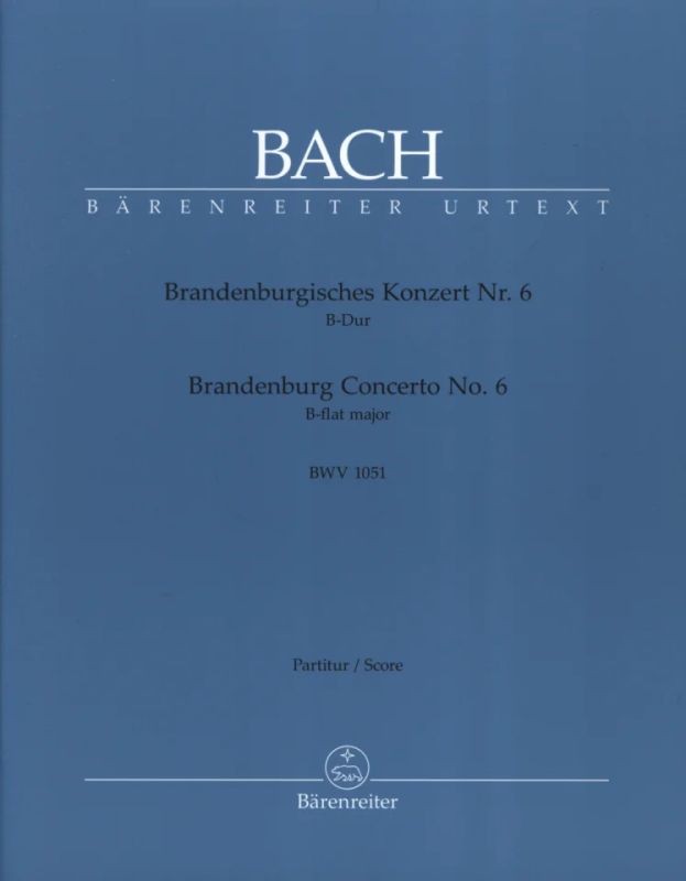 Johann Sebastian Bach - Brandenburgisches Konzert Nr. 6 B-Dur BWV 1051