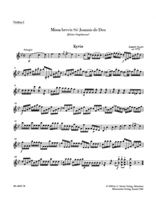 Joseph Haydn: Missa brevis St. Joannis de Deo Hob.XXII:7