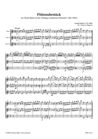 Joseph Haydn - Flötenuhrstück