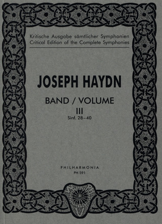 Joseph Haydn: Symphonien Nr. 28-40 für Orchester