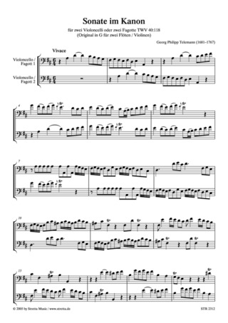 Georg Philipp Telemann - Sonate im Kanon