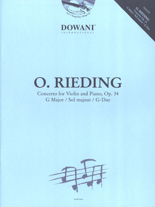 Oskar Rieding - Concerto pour violon et piano op. 34 en Sol majeur