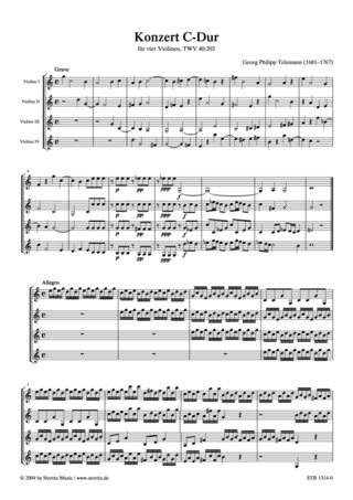 Georg Philipp Telemann - Konzert C-Dur