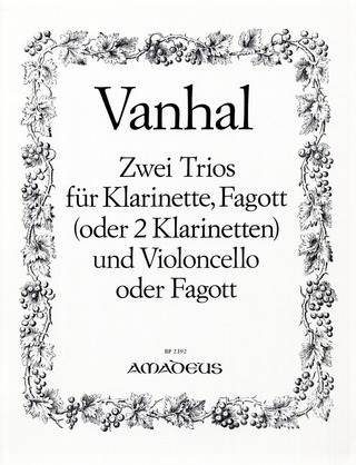 Johann Baptist Vanhal - 2 Trios