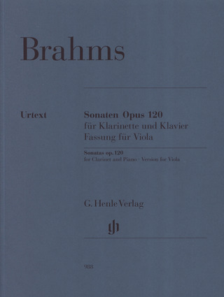 Johannes Brahms - Sonaten für Klavier und Klarinette op. 120