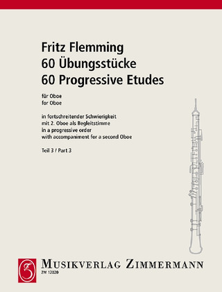 Fritz Flemming - 60 Oboe Pieces for Practice of Progressive Difficulty