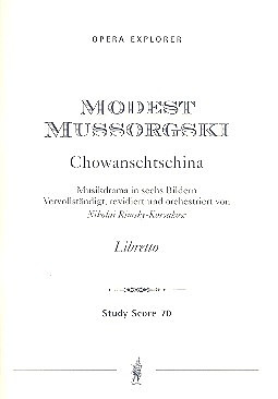 Modest Mussorgski - Chowanschtschina Studienpartitur