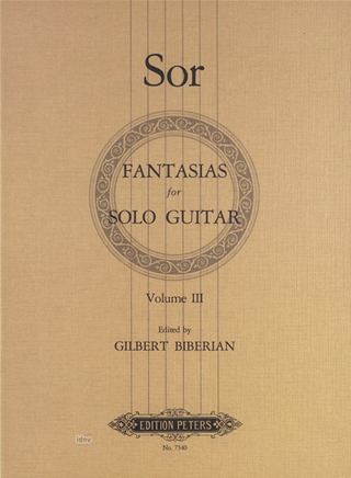 Fernando Sor - Fantasien für Gitarre, Band 3