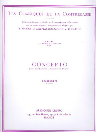 Domenico Dragonetti - Dragonetti: Concerto