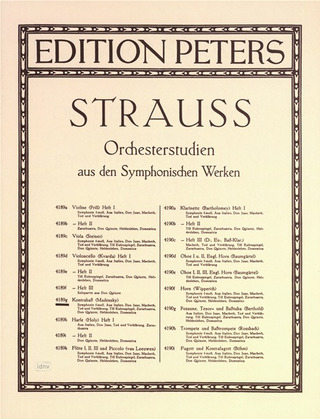 Richard Strauss: Orchesterstudien aus den Symphonischen Werken für Kontrabass