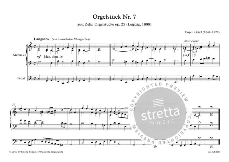 Eugen Grüel - Orgelstück Nr. 7