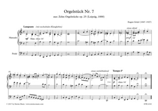 Eugen Grüel: Orgelstück Nr. 7
