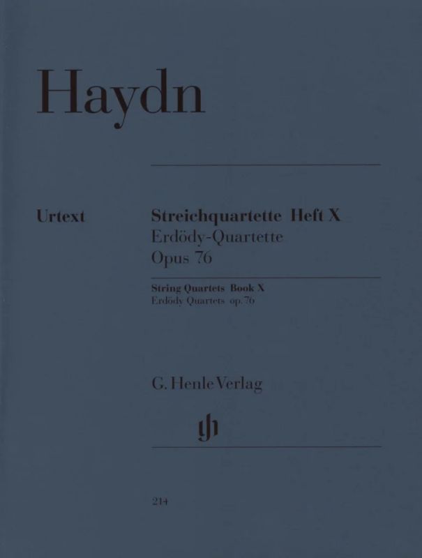 Joseph Haydn - Streichquartette Heft X op. 76