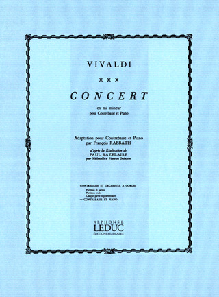 Antonio Vivaldi - Concert En Mi Mineur