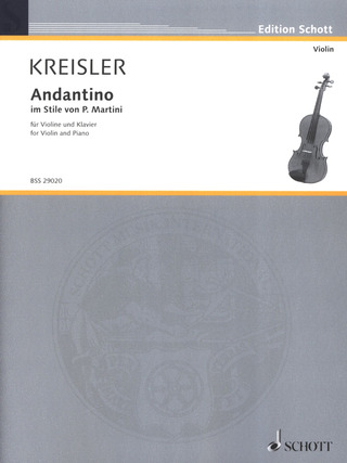 Fritz Kreisler - Andantino im Stile von P. Martini