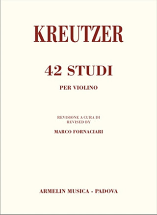 Rodolphe Kreutzer - 42 Studi per Violino