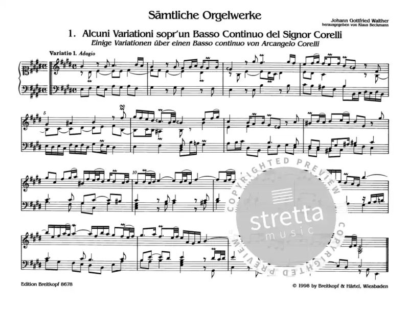 Johann Gottfried Walther - Complete Organ Works 2