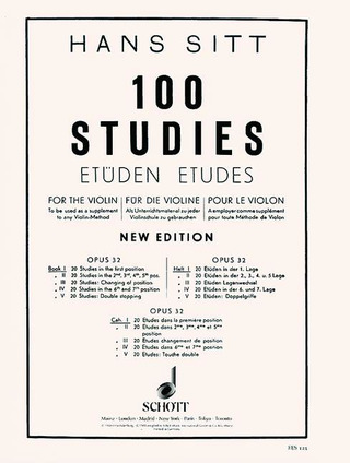 Hans Sitt - 100 Studies
