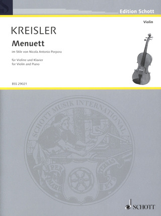 Fritz Kreisler - Menuett im Stile von Nicola Antonio Porpora