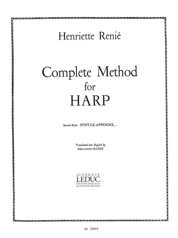 Henriette Renié - Complete Method for Harp Vol. 2