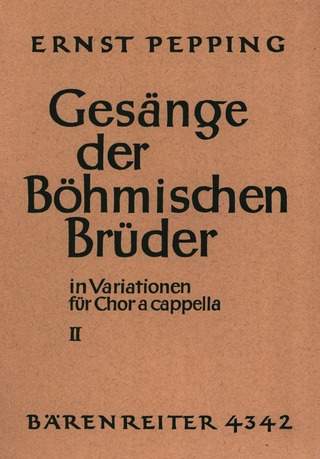 Ernst Pepping - Gesänge der Böhmischen Brüder in Variationen, Heft 2 (1963)