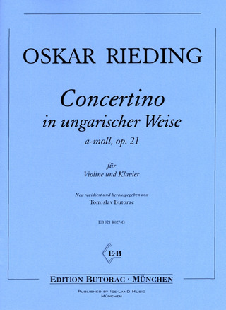 Oskar Rieding - Concertino in ungarischer Weise a-Moll op. 21