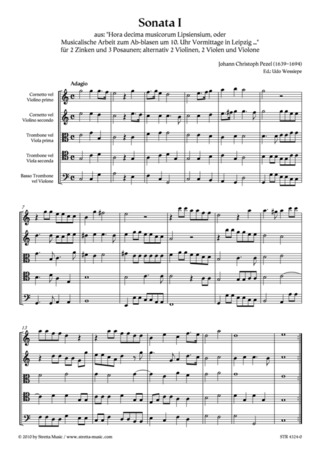 Johann Christoph Pezel - Sonata I