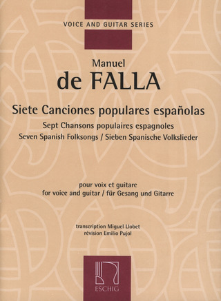 Manuel de Falla: Siete Canciones Populares Espanolas Pour Voix