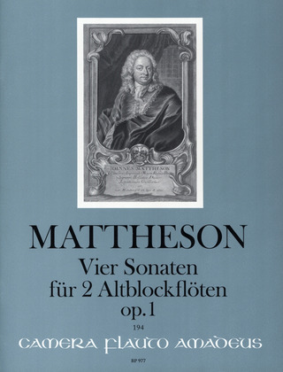 Johann Mattheson - Four Sonatas op 1