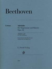 Ludwig van Beethoven: Adelaide für Singstimme und Klavier Opus 46