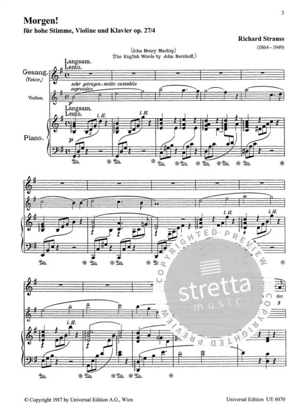 Richard Strauss - Morgen! (1)