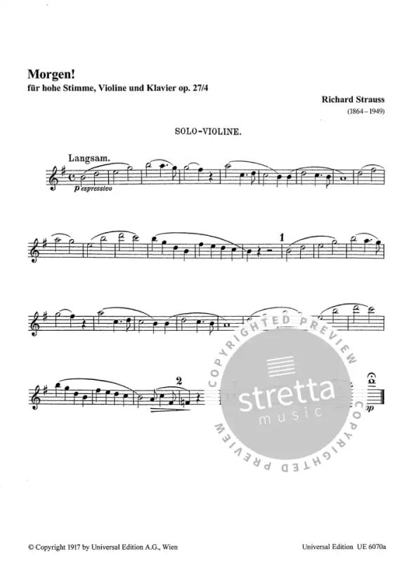 Richard Strauss - Morgen! (2)