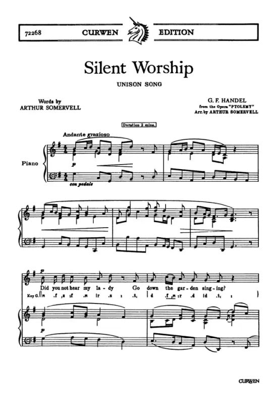 Georg Friedrich Haendel - Silent Worship