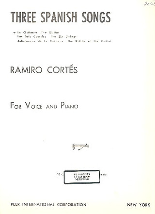 Ramiro Cortés - Three spanish songs