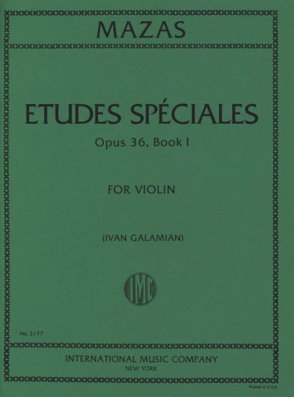 Jacques Féréol Mazas - Etudes spéciales op. 36/1