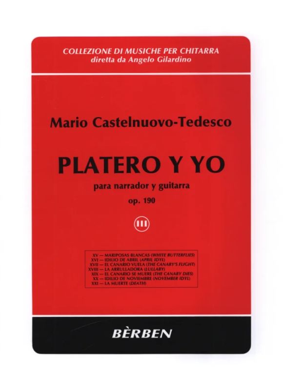 Mario Castelnuovo-Tedesco - Platero Y Yo Opus 190 Vol. 3