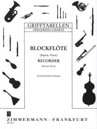 Ursula Schmidt-Laukamp - Grifftabelle für Blockflöte (Sopran, Tenor)