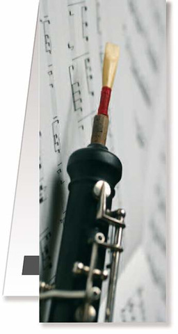 Lesezeichen Oboe/Notenblatt magnetisch