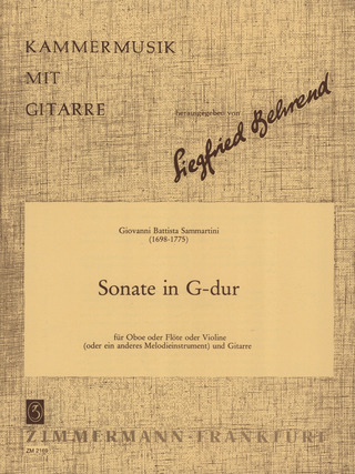 Giovanni Battista Sammartini - Sonate G-Dur