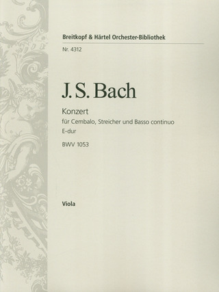 Johann Sebastian Bach - Cembalokonzert E-dur BWV 1053